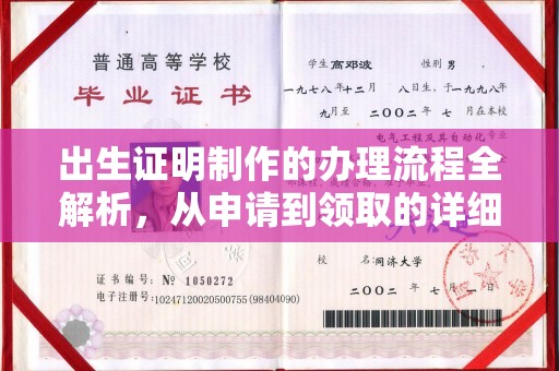 城子河出生证明制作的办理流程全解析，从申请到领取的详细指南